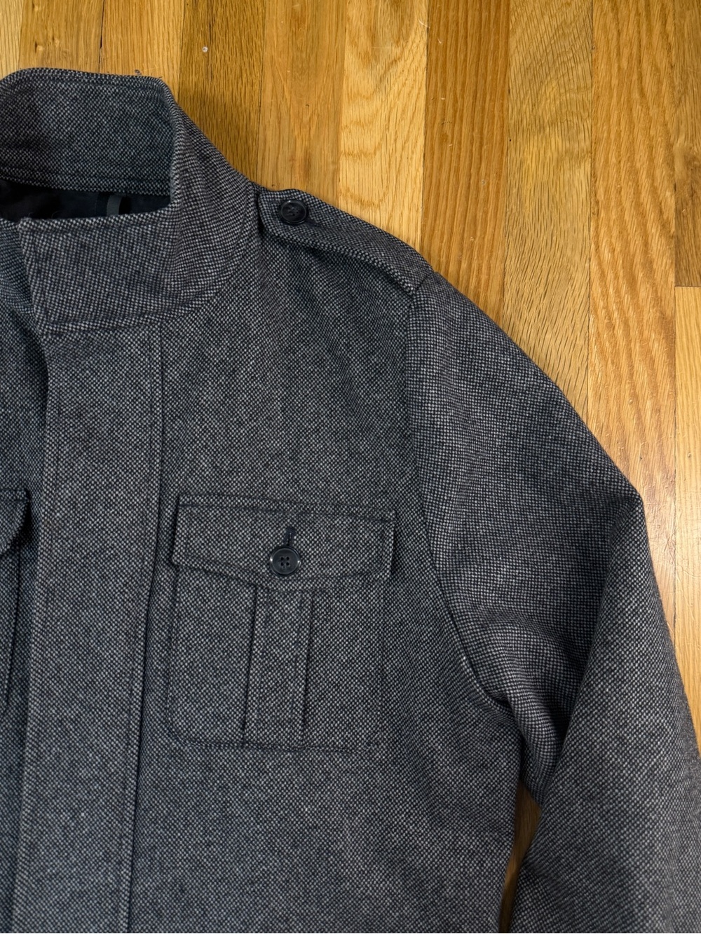 Express Military Style Wool Field Jacket (L) - Picture 4 of 9